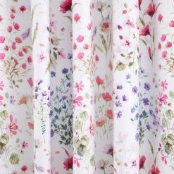 Dunelm Watercoloured Floral Pink Eyelet Curtains -Dunelm Shop 30801507 alt02