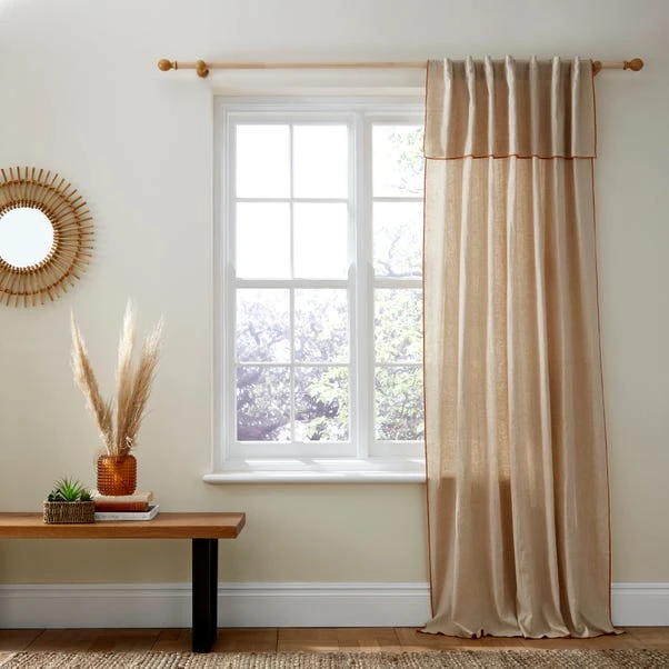 Dunelm Arizona Terracotta Hidden Tab Top Voile 4 Dunelm Arizona Terracotta Hidden Tab Top Voile - Image 2