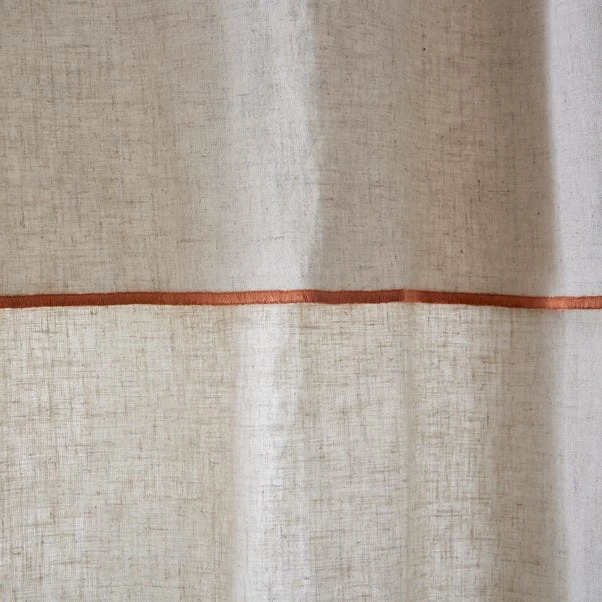 Dunelm Arizona Terracotta Hidden Tab Top Voile 5 Dunelm Arizona Terracotta Hidden Tab Top Voile - Image 3