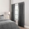 Dunelm Grayson Charcoal Tab Top Curtains 1 Dunelm Grayson Charcoal Tab Top Curtains -Dunelm Shop 30807953