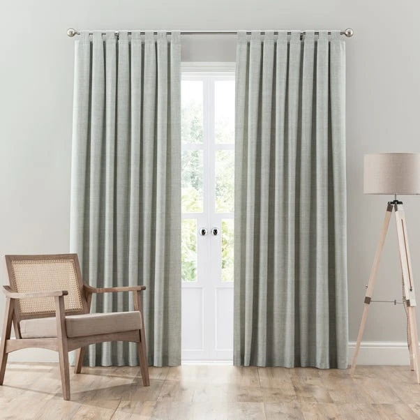 Dunelm Grayson Sage Tab Top Curtains 3 Dunelm Grayson Sage Tab Top Curtains