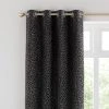 Dunelm Animal Cut Velvet Charcoal Eyelet Curtains -Dunelm Shop 30808482