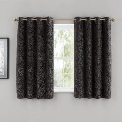 Dunelm Animal Cut Velvet Charcoal Eyelet Curtains 13 Dunelm Animal Cut Velvet Charcoal Eyelet Curtains -Dunelm Shop 30808482 alt05