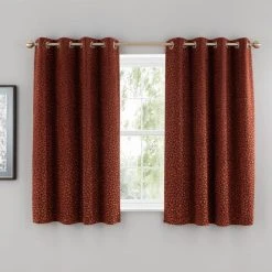 Dunelm Animal Cut Velvet Copper Eyelet Curtains -Dunelm Shop 30808492 alt05