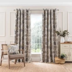 Dunelm Chianti Jacobean Ochre Eyelet Curtains 9 Dunelm Chianti Jacobean Ochre Eyelet Curtains -Dunelm Shop 30808512 alt01