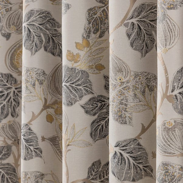 Dunelm Chianti Jacobean Ochre Eyelet Curtains 5 Dunelm Chianti Jacobean Ochre Eyelet Curtains - Image 3