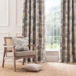 Dunelm Chianti Jacobean Ochre Eyelet Curtains 11 Dunelm Chianti Jacobean Ochre Eyelet Curtains -Dunelm Shop 30808512 alt03