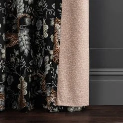 Dunelm Paradise Cheetah Green Eyelet Curtains 13 Dunelm Paradise Cheetah Green Eyelet Curtains -Dunelm Shop 30808542 alt06