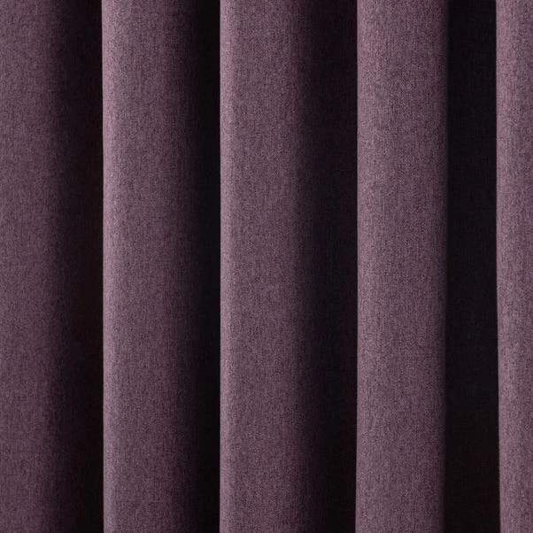 Dunelm Luna Brushed Thistle Blackout Eyelet Curtains 5 Dunelm Luna Brushed Thistle Blackout Eyelet Curtains - Image 3