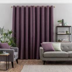 Dunelm Luna Brushed Thistle Blackout Eyelet Curtains 11 Dunelm Luna Brushed Thistle Blackout Eyelet Curtains -Dunelm Shop 30808582 alt04