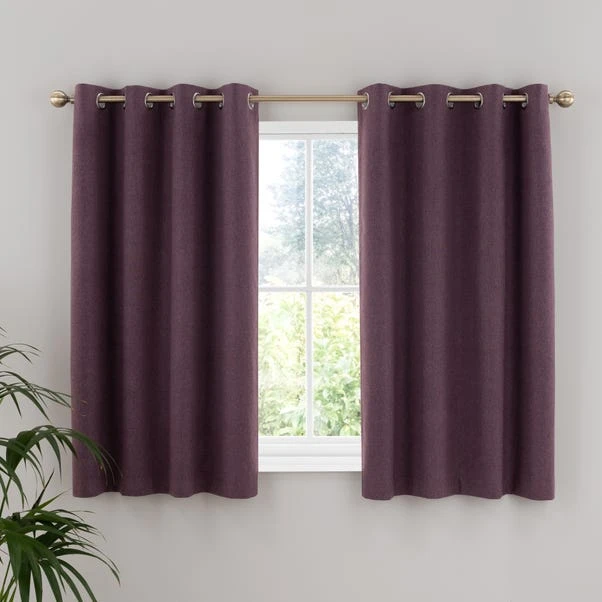 Dunelm Luna Brushed Thistle Blackout Eyelet Curtains 7 Dunelm Luna Brushed Thistle Blackout Eyelet Curtains - Image 5