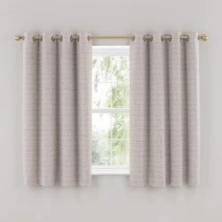Churchgate Woodhouse Boucle Grey Eyelet Curtains 11 Churchgate Woodhouse Boucle Grey Eyelet Curtains -Dunelm Shop 30808652 alt05