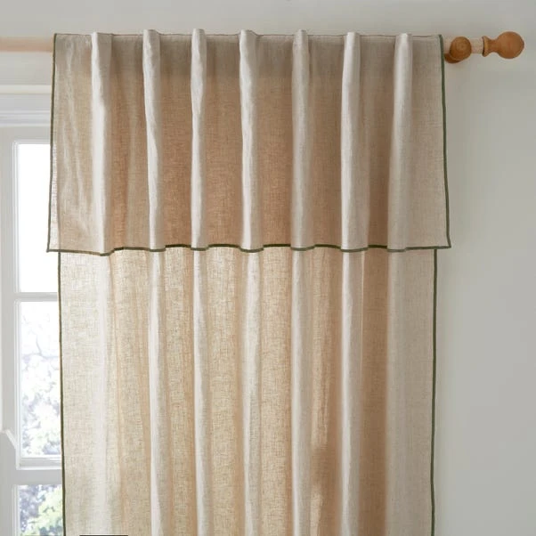 Dunelm Arizona Olive Hidden Tab Top Voile 3 Dunelm Arizona Olive Hidden Tab Top Voile