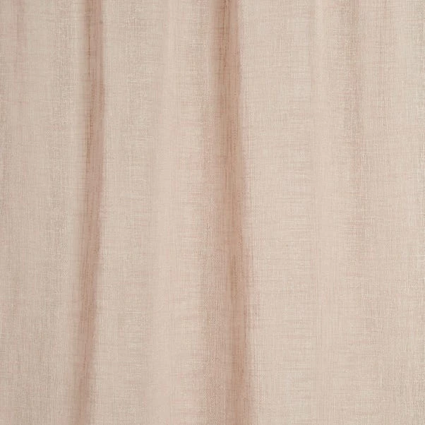 Dunelm Recycled Polyester Natural Slot Top Voile 5 Dunelm Recycled Polyester Natural Slot Top Voile - Image 3