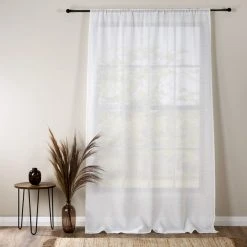 Dunelm Maya Boucle White Slot Top Voile 9 Dunelm Maya Boucle White Slot Top Voile -Dunelm Shop 30809014 alt03