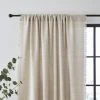 Dunelm Bondi Raw Edge Chateau Grey Slot Top Single Voile Panel -Dunelm Shop 30809018