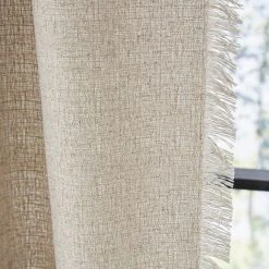 Dunelm Bondi Raw Edge Chateau Grey Slot Top Single Voile Panel -Dunelm Shop 30809018 alt02