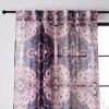 Dunelm Printed Oriental Pink Slot Top Single Voile Panel 2 Dunelm Printed Oriental Pink Slot Top Single Voile Panel -Dunelm Shop 30809040