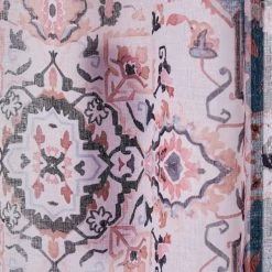 Dunelm Printed Oriental Pink Slot Top Single Voile Panel 9 Dunelm Printed Oriental Pink Slot Top Single Voile Panel -Dunelm Shop 30809040 alt02