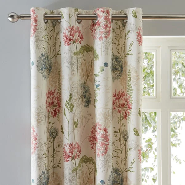 Dunelm Country Meadow Natural Eyelet Curtains 3 Dunelm Country Meadow Natural Eyelet Curtains