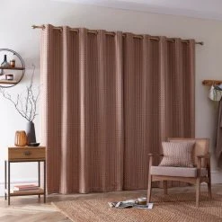 Dunelm Ryder Check Rust Eyelet Curtains 11 Dunelm Ryder Check Rust Eyelet Curtains -Dunelm Shop 30809303 alt04