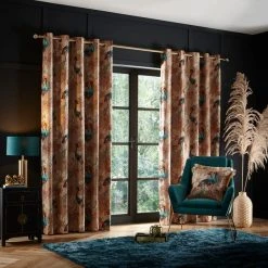 Dunelm Mariba Gold Eyelet Curtains -Dunelm Shop 30809313 alt01