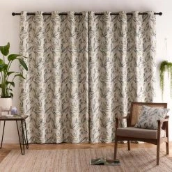 Dunelm Sapo Green Eyelet Curtains -Dunelm Shop 30809363 alt04