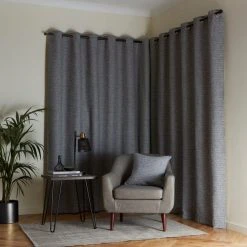 Dunelm Murano Grey Eyelet Curtains -Dunelm Shop 30809413 alt04