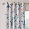 Dunelm Peacock Floral Pink Eyelet Curtains -Dunelm Shop 30810004