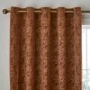 Dunelm Mottled Chenille Rust Eyelet Curtains 2 Dunelm Mottled Chenille Rust Eyelet Curtains -Dunelm Shop 30810054
