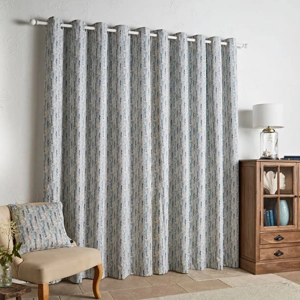Natural History Museum Shoreline Seafoam Eyelet Curtains 6 Natural History Museum Shoreline Seafoam Eyelet Curtains - Image 4
