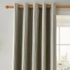 Dunelm Churchgate Herringbone Stripe Olive Eyelet Curtains 2 Dunelm Churchgate Herringbone Stripe Olive Eyelet Curtains -Dunelm Shop 30810112