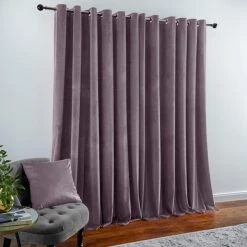 Dunelm Recycled Velour Eyelet Curtains Thistle 11 Dunelm Recycled Velour Eyelet Curtains Thistle -Dunelm Shop 30810133 alt04