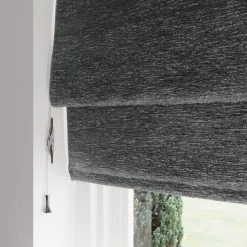 Dunelm Textured Chenille Graphite Roman Blind 7 Dunelm Textured Chenille Graphite Roman Blind -Dunelm Shop 30810226 alt03