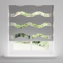 Dunelm Wave Day & Night Dove Grey Roller Blind 8 Dunelm Wave Day & Night Dove Grey Roller Blind -Dunelm Shop 30810256 alt04