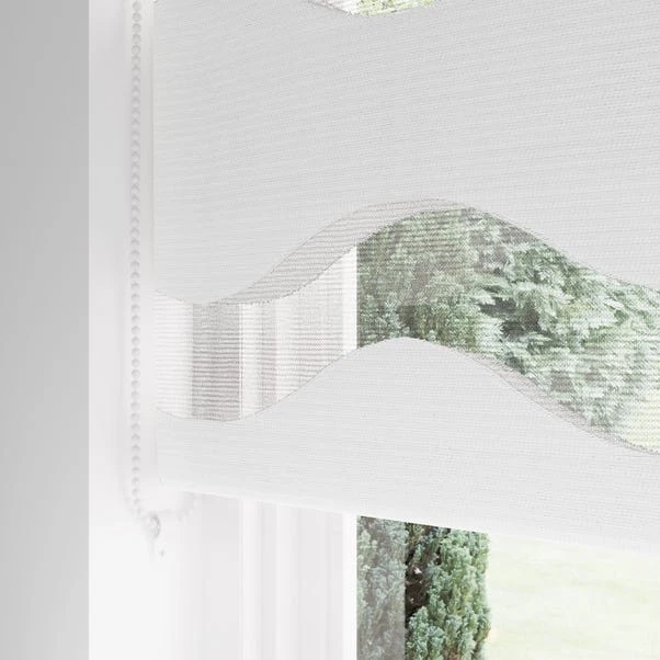 Dunelm Wave Day & Night White Roller Blind 4 Dunelm Wave Day & Night White Roller Blind - Image 2