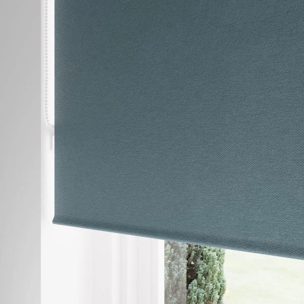 Dunelm Luna Pacific Blue Blackout Roller Blind 4 Dunelm Luna Pacific Blue Blackout Roller Blind - Image 2