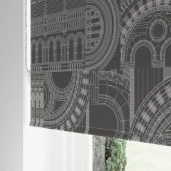 Natural History Museum Waterhouse Black Roller Blind 7 Natural History Museum Waterhouse Black Roller Blind -Dunelm Shop 30810321 alt03
