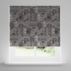 Natural History Museum Waterhouse Black Roller Blind 8 Natural History Museum Waterhouse Black Roller Blind -Dunelm Shop 30810321 alt04