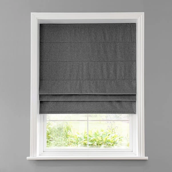 Dunelm Luna Charcoal Blackout Roman Blind 8 Dunelm Luna Charcoal Blackout Roman Blind - Image 6