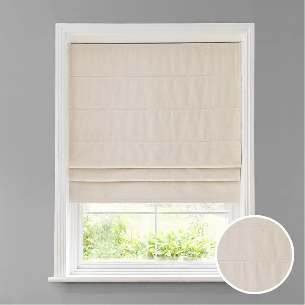 Dunelm Luna Natural Blackout Roman Blind 4 Dunelm Luna Natural Blackout Roman Blind - Image 2