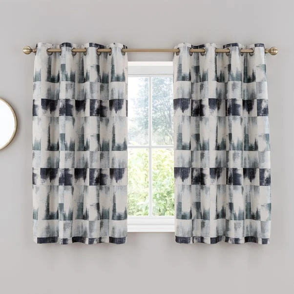 Dunelm Belgravia Navy Eyelet Curtains 7 Dunelm Belgravia Navy Eyelet Curtains - Image 5