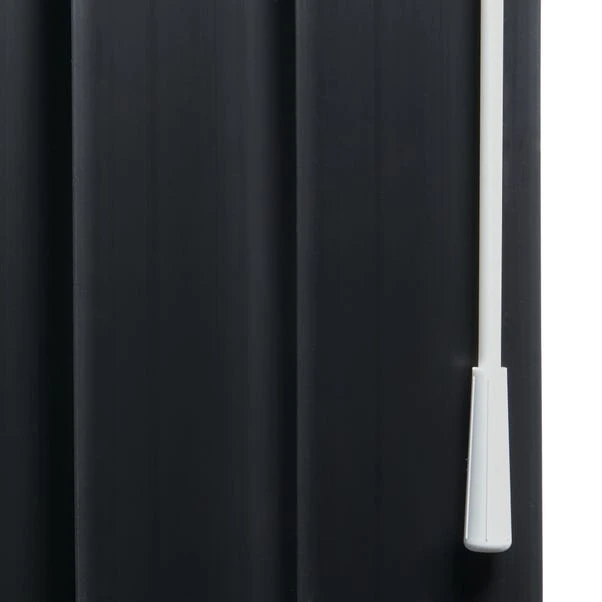 Dunelm Room Darkening Black Cordless Vertical Blind 4 Dunelm Room Darkening Black Cordless Vertical Blind - Image 2