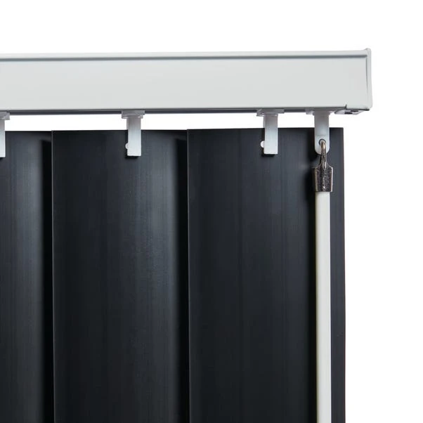 Dunelm Room Darkening Black Cordless Vertical Blind 6 Dunelm Room Darkening Black Cordless Vertical Blind - Image 4