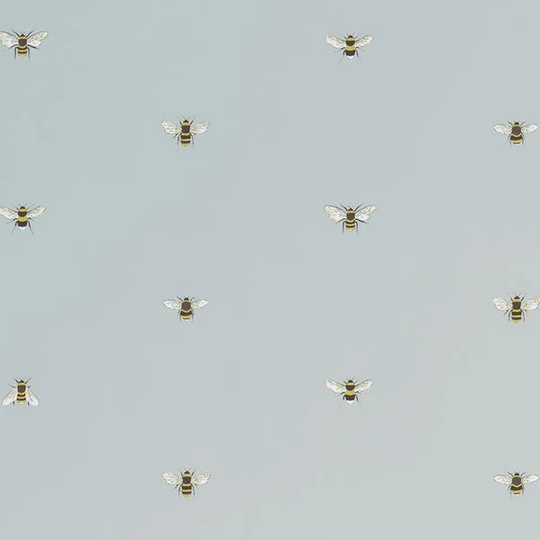 Sophie Allport Bee Duck Egg Blue Roller Blind 5 Sophie Allport Bee Duck Egg Blue Roller Blind - Image 3