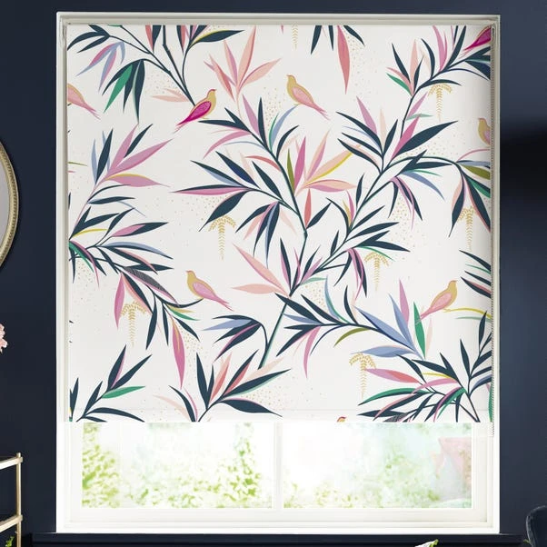 Sara Miller Bamboo Print White Roller Blind 4 Sara Miller Bamboo Print White Roller Blind - Image 2