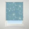 Universal Patterned Floral Cluster Teal Blackout Roller Blind 1 Universal Patterned Floral Cluster Teal Blackout Roller Blind -Dunelm Shop 30828036