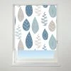 Universal Patterned Leaf Blue Blackout Roller Blind 2 Universal Patterned Leaf Blue Blackout Roller Blind -Dunelm Shop 30828079