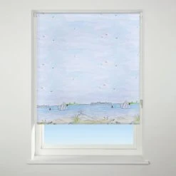Universal Patterned Sea View Blue Daylight Roller Blind