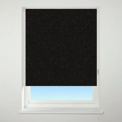 Universal Texture Sparkle Black Roller Blind